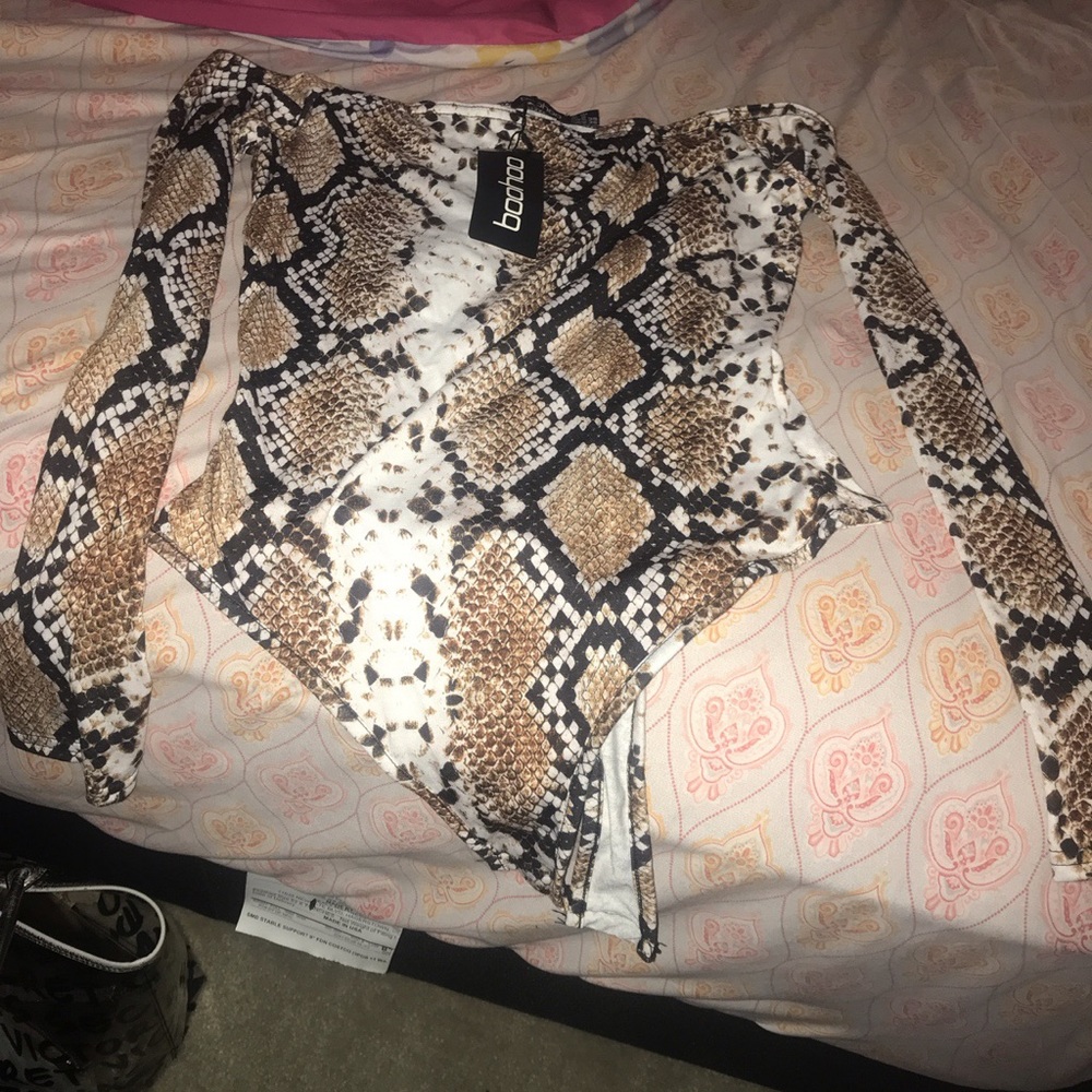 Snakeskin bodysuit